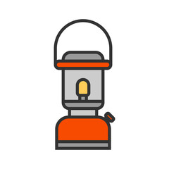 fire lamp icon illustration