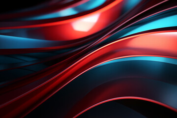 abstract technical background with lights red and blue
