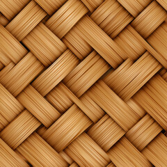 Symmetrical Rattan Wicker Weave Pattern Tiled
