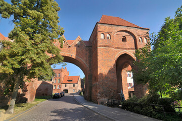 Toruń Castle or Thorn Castle  of the Teutonic Order located in Poland - obrazy, fototapety, plakaty