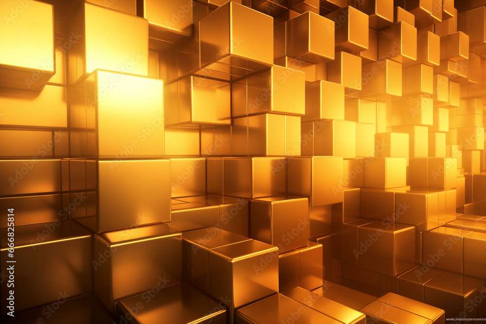 Poster abstract background with cubes