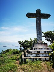 celtic cross on a hill Cruz del Cerro de Taboga Panama