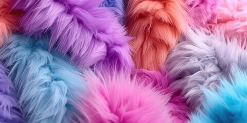 Colorful furry plushie texture