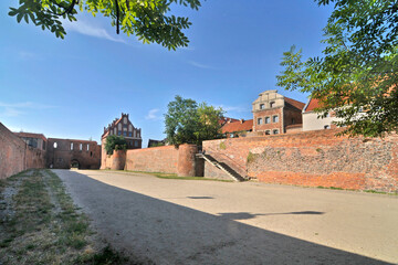 Obraz premium Toruń Castle or Thorn Castle of the Teutonic Order located in Poland