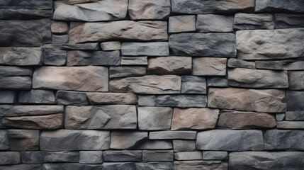 A diverse collection of rocks forming a sturdy stone wall