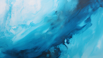 Fototapeta premium Abstract blue watercolor Wallpaper background. Cyan Blue Hue, with a tinge of Carbon Black.