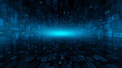  An abstract blue wallpaper background. Cyan Blue Hue, with a tinge of Carbon Black. 