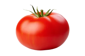Fotobehang tomato isolated on white background © Kordiush