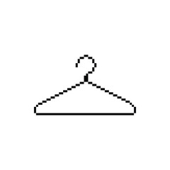 Hanger Logo Icon in Pixel Art