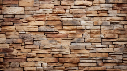 A textured stone wall with earthy tones