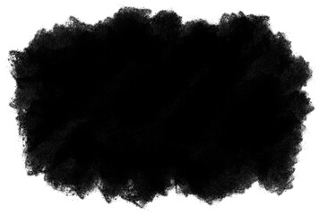 Black Paint Brush Abstract Shape Element Texture