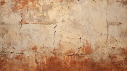 Fototapeta na wymiar Ancient wall with rough cracked paint, old fresco texture background Ancient wall with rough cracked paint, old fresco texture background