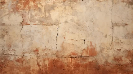 Abwaschbare Fototapete Alte schmutzige strukturierte Wand Ancient wall with rough cracked paint, old fresco texture background Ancient wall with rough cracked paint, old fresco texture background