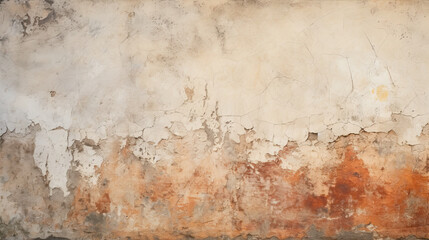Fototapeta na wymiar Ancient wall with rough cracked paint, old fresco texture background Ancient wall with rough cracked paint, old fresco texture background
