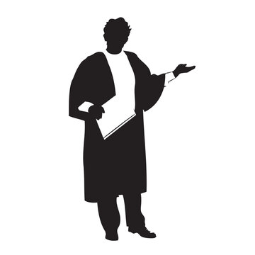 recommend clip art: Lawyer silhouette