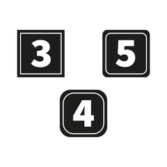 Set of 3 icons Image. Vector illustration. EPS 10.