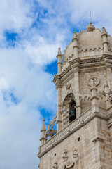 Fototapeta na wymiar Detail of the towers of the Jerónimos Monastery