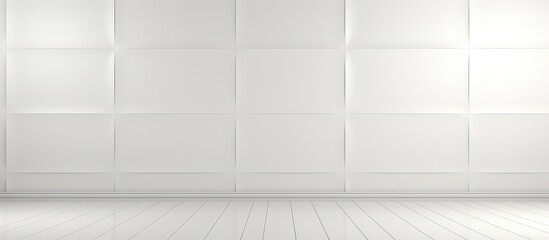 Minimal white tone wall and floor background in a ed image
