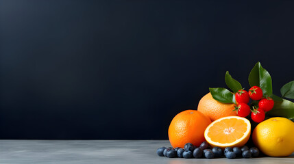 Still life with oranges, high-contrast image of a simple fruit arrangement, Minimalist Fruit...