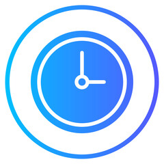 clock gradient icon