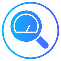 magnifying glass gradient icon