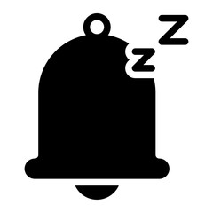 disable alarm glyph icon