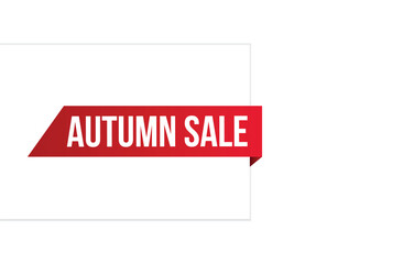 autumn sale banner design. autumn sale icon. Flat style vector illustration.