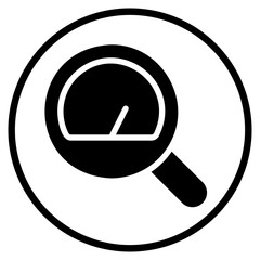 magnifying glass glyph icon