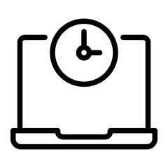 laptop line icon