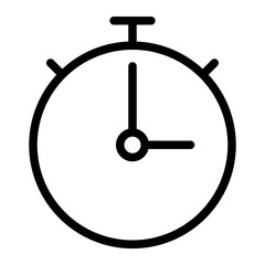 stopwatch line icon