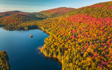 Autumn in Mont Tremblant National Park, Quebec, Canada
