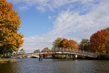 Fall autumn season at Fond du Lac Lakeside Park. 
