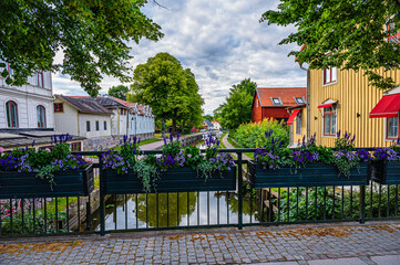 Trosa is an idyll of old fine wooden houses and a beautiful canal