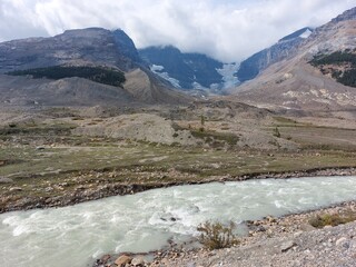 Rocky Mountains, Athabasca Glacier, Icefields Parkway
