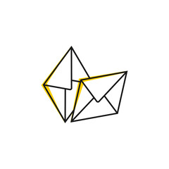 Envelope icon vector illustration logo template for many purpose. Isolated on white background.