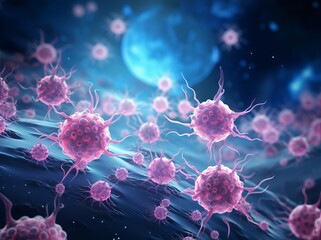 3D illustration showing corona virus, MERS virus, Middle-East Respiratory Syndrome