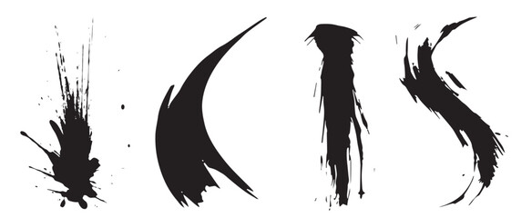 お正月のデザインに最適なブラシストローク