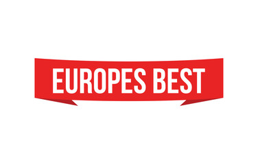 europes best Vector banner ribbon design