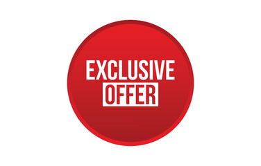 Vector illustration modern exclusive offer banner, Isolated web element.
