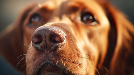 犬の鼻のクローズアップ - obrazy, fototapety, plakaty