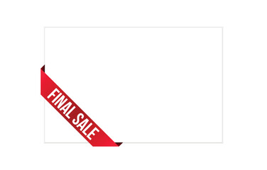 final sale banner design. final sale icon. Flat style vector illustration.