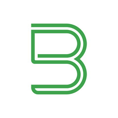 Monogram initial b letter mark logo design. Monogram design vector b logo. Monogram initial letter mark b logo. Design simple b monogram
