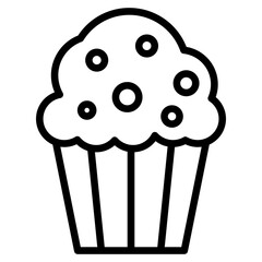 cupcake with chocolate