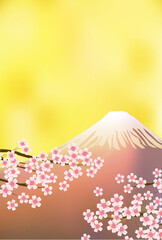 富士山　年賀状　背景