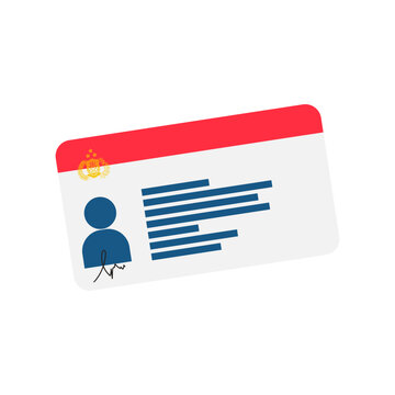Illustration Vector Graphic of Driving License Indonesian citizen Called SIM Indonesia