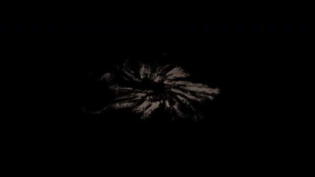 Spaceship smoke, jet engine grenade, shock wave Animation graphics, animation effects isolated on black background in 4K drag-and-drop editing software that supports blending modes, SCI-FI concept