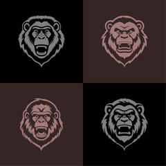 Gorilla ape kong logo