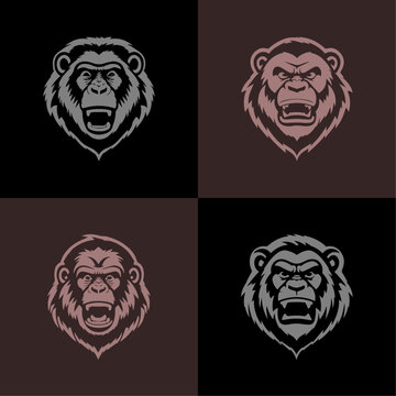 Gorilla ape kong logo