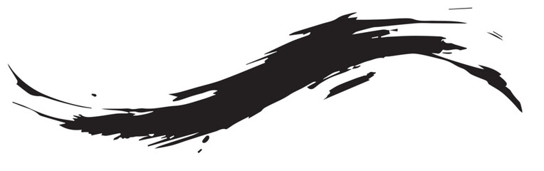 手書きのブラシストローク