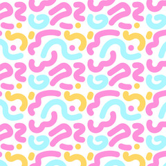 Fototapeta na wymiar seamless pattern doodle cute line colorful background 